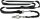 Fahrrad- und Joggingleine, 1 - 2 m/25 mm, schwarz