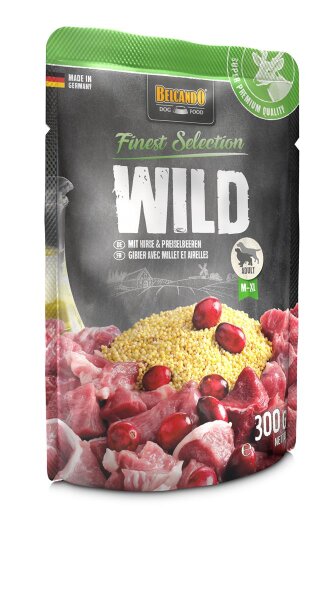 Belcando Finest Selection  Wild mit Hirse & Preiselbeeren 125g