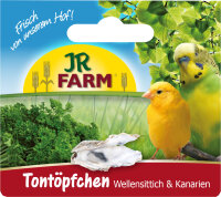 JR FARM Tontöpfchen Wellensittich & Kanarien 80g...