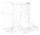 Trixie Futternapf mit Landeplatz, Kunststoff, 70 ml/ 7×7 cm, transparent