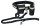 Hands Free Leine, mit Bauchgurt, Nylon, schwarz