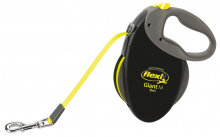 flexi NEON Giant Gurt M 8m schwarz/neon