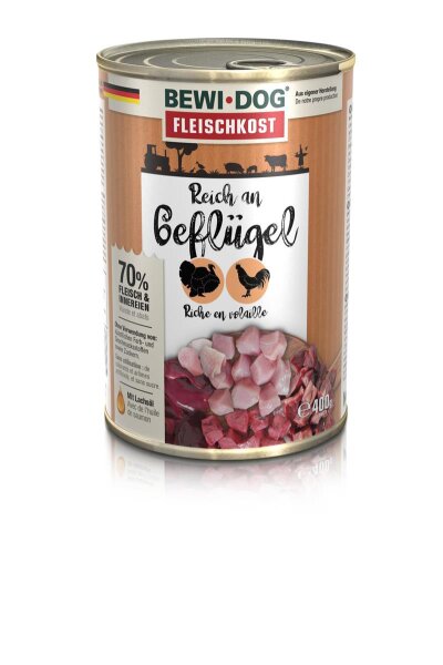 Bewi Dog Reich an Geflügel 400g