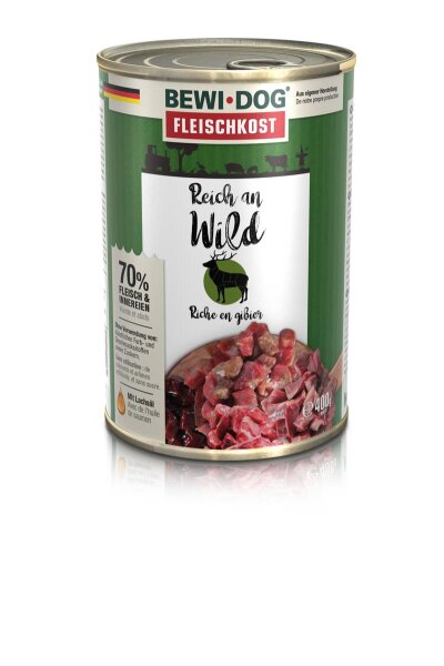 Bewi Dog Reich an Wild 400g