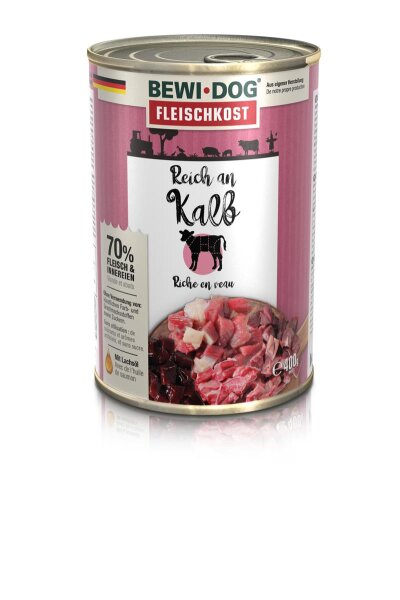 Bewi Dog Reich an Kalb 400g