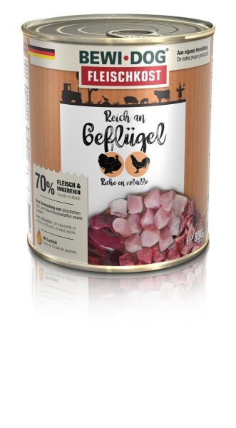 Bewi Dog Reich an Geflügel 800g