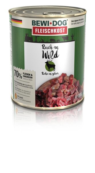 Bewi Dog Reich an Wild 800g