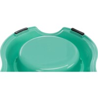 Trixie Kunststoffnapf, Katze, leicht 2x0,2l Ø 11cm/26 x 4 x 14cm,diverse Farben