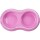 Trixie Kunststoffnapf, Katze, leicht 2x0,2l Ø 11cm/26 x 4 x 14cm,diverse Farben