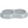 Trixie Kunststoffnapf, Katze, leicht 2x0,2l Ø 11cm/26 x 4 x 14cm,diverse Farben