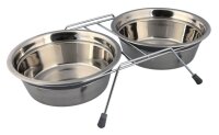 Trixie Napf-Set Eat on Feet mit Klapperschutz 2x0,25l