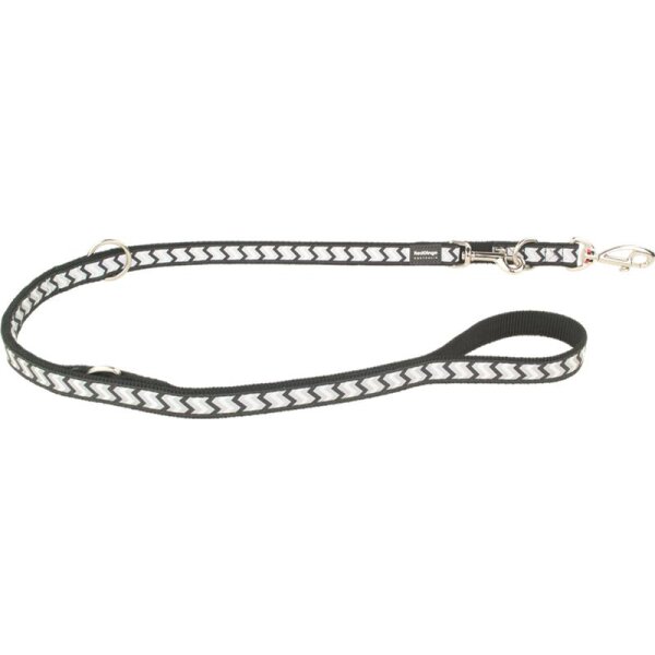 Red Dingo Führleine Reflective Ziggy Black L