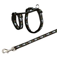 Trixie Kaninchengeschirr (25-44cm/10mm) mit Leine (125cm) div. Farben