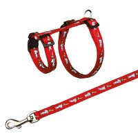Trixie Kaninchengeschirr (25-44cm/10mm) mit Leine (125cm) div. Farben