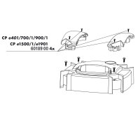 JBL CristalProfi e401/e701/e901/e1501/e1901 Schrauben für Griff 4 Stück