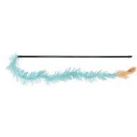 Trixie Spielangel mit Plüschband, diverse Farben, 48cm