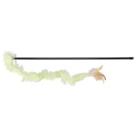 Trixie Spielangel mit Plüschband, diverse Farben, 48cm