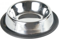 Katzennapf, Edelstahl, Gummiring, 0,2 l/ø 15 cm