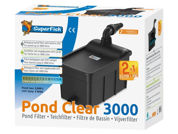 Superfish Pond Clear 3000, inkl. UVC 5W (2in1)