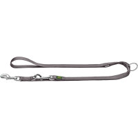 Hunter verstellbare Führleine Nylon, 10/200 grau