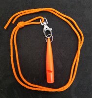 ACME Hundepfeife, Freq. 211,5,  inkl. Pfeifenband, orange