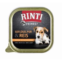 Rinti Feinest Geflügel Pur & Reis 150g