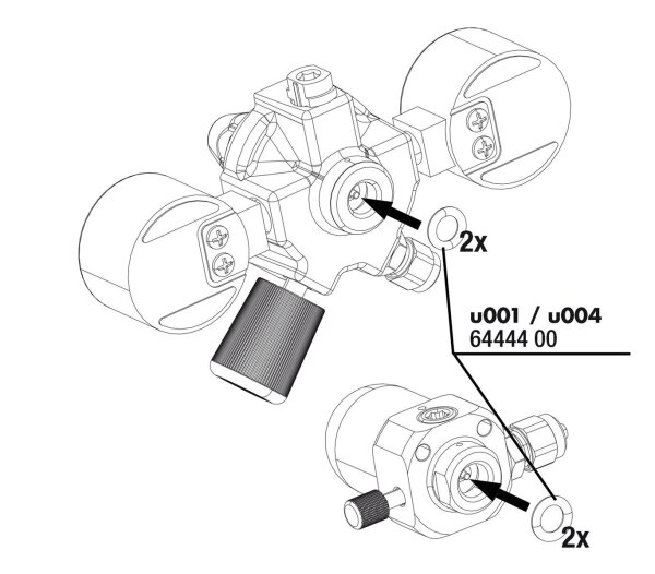 JBL PROFlora Co2 O-Ring für U (2 Stück) ab Charge > 153010 (alt)