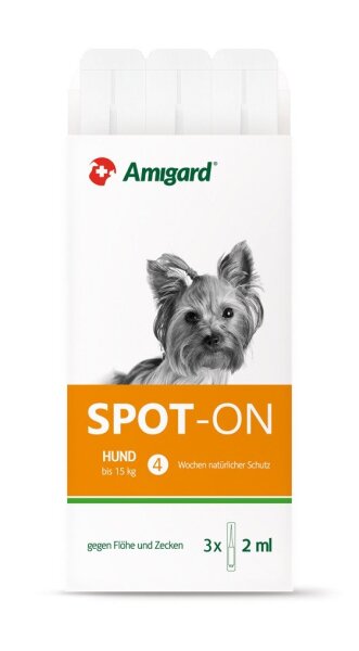 Amigard Spot-on Hund < 15 Kg, 3 x 2,0 ml