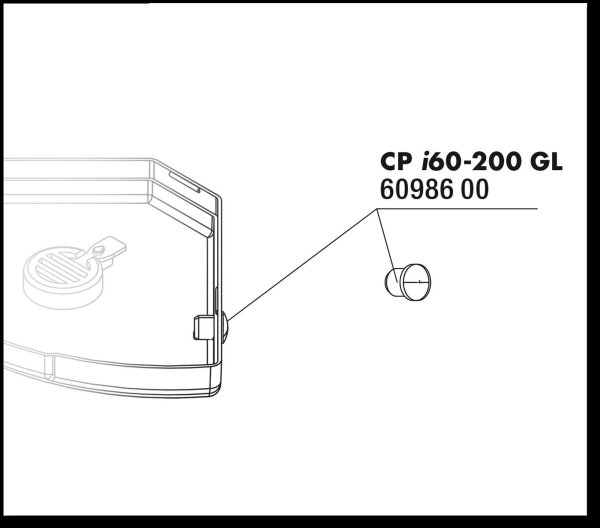 JBL Gummipuffer Bodenplatte 2 Stück CristalProfi i60- i200 greenline