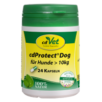 cdVet cdProtect Dog für Hunde > 10kg, 24 Kapseln