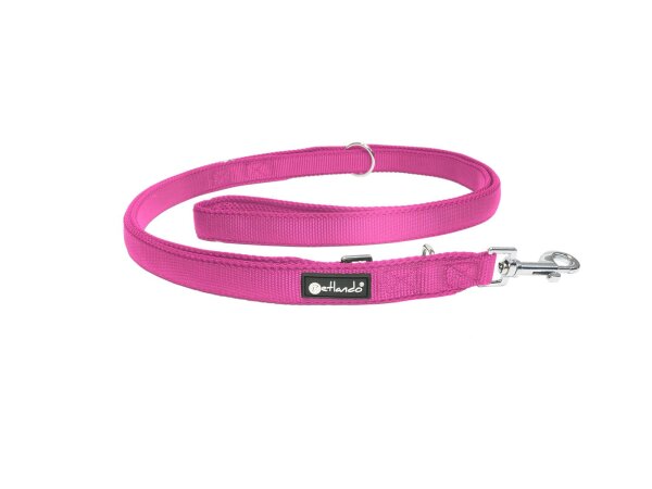 petlando Mesh verstallbare Führleine L (3,0cm/2,3m)  fuchsia