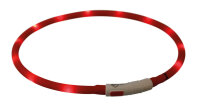 Trixie Flash Leuchtring, USB, Silikon, XS- XL, 70 cm/...