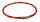Trixie Flash Leuchtring, USB, Silikon, XS- XL, 70 cm/ Ø10mm rot