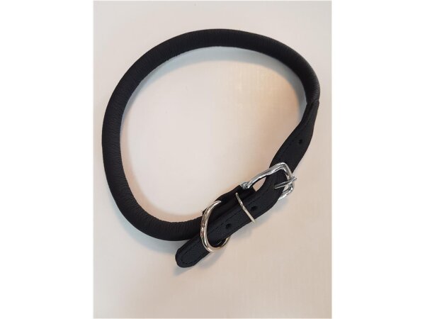 Jeggo Soft Rind Leder Halsband Viviana, Brombeere, 13mm/64cm