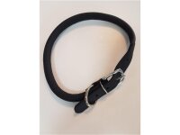 Jeggo Soft Rind Leder Halsband Viviana, Brombeere, 13mm/64cm