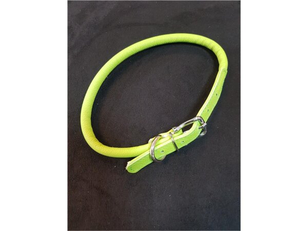 Jeggo Soft Rind Leder Halsband Viviana, Kiwi, 8mm/41cm