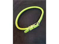 Jeggo Soft Rind Leder Halsband Viviana, Kiwi, 8mm/41cm