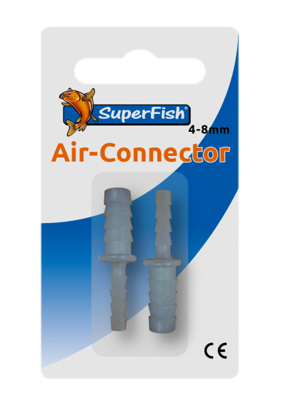 Superfish Luftschlauch Verbinder 4mm auf 8mm 2 Stück