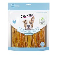 Dokas Hundesnack Hühnerbrust in Streifen 500g