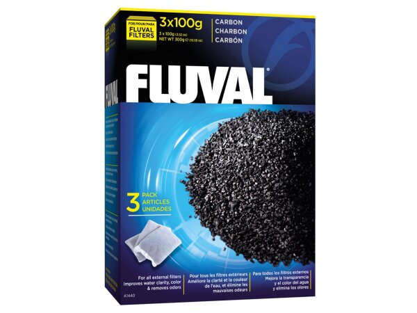Fluval Aktivkohle 3x 100g
