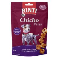 Rinti Chicko Plus Käse-Schinken-Würfel 80g