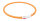 Trixie Flash Leuchtring, USB, Silikon, XS- XL, 70 cm/ Ø10mm orange