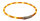 Trixie Flash Leuchtring, USB, Silikon, XS- XL, 70 cm/ Ø10mm orange