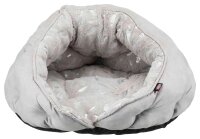 Kuschelhöhle Feder, 47 x 27 x 41 cm, grau/silber