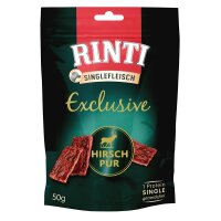 Rinti Singlefleisch Snack Hirsch pur 50g