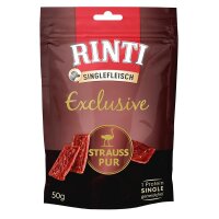 Rinti Singlefleisch Snack Strauß pur 50g