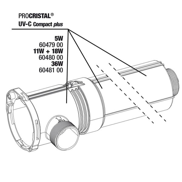 JBL ProCristal UV-C Compact Plus 11/18W Gehäuse