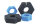 Oase Ersatzschwamm Set 2x blau 2x schwarz BioPress 6000/8000/10000/12000