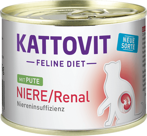 Kattovit Feline Diet Niere/Renal Pute 185g