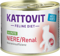 Kattovit Feline Diet Niere/Renal Pute 185g